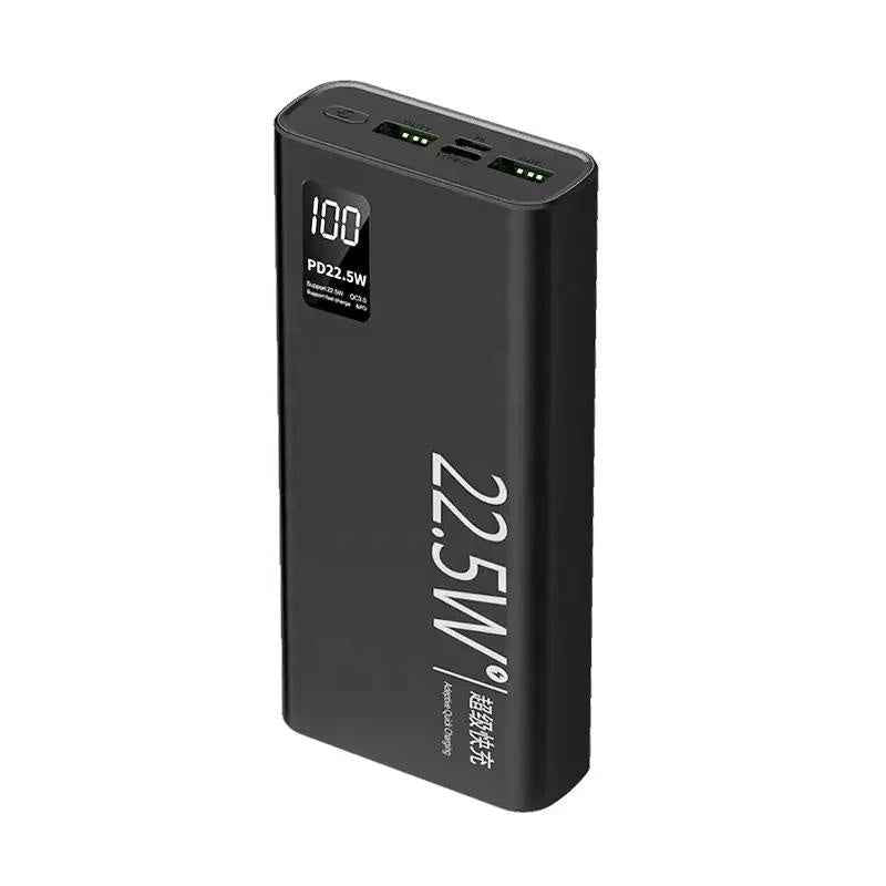 TexoVera 20000 mAh 25W Power Bank  (Black, Lithium Polymer, Fast Charging for Mobile) K8-20K