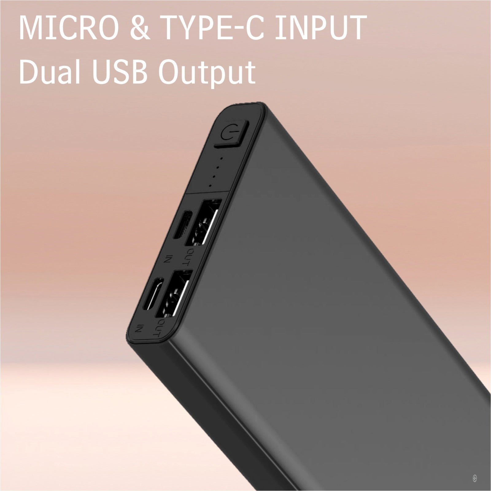 Metal Body 10000 Power bank 15W Charging Speed Lithium Polymer