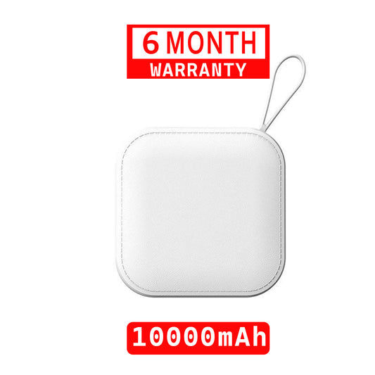 TexoVera 10000 mAh Power Bank 18W with Lithium ion Battery White (MINI-POWER-BANK) (6 Months Brand Warranty)