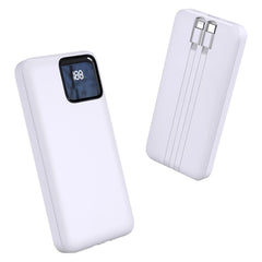 10000 mAh Power Bank, 22.5W Fast Charging with 2 Cables Attached, Lithium-Polymer (A201-2WIRE)